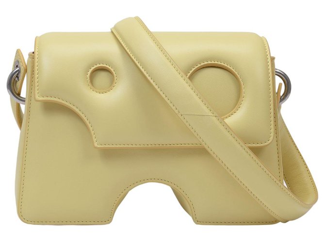 Off White Burrow Shoulder Bag 22 in Yellow calf leather Leather ref.321853  - Joli Closet