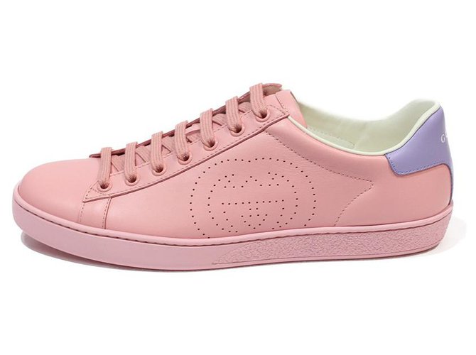 Gucci Sneakers Pink Leather  ref.322175