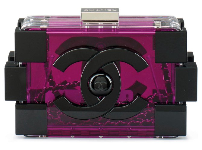 chanel plexiglass bolsa