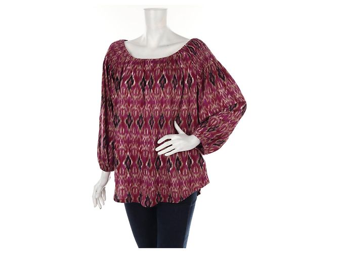 Blusa Lauren Ralph Lauren Viola Multicolore Modale Porpora