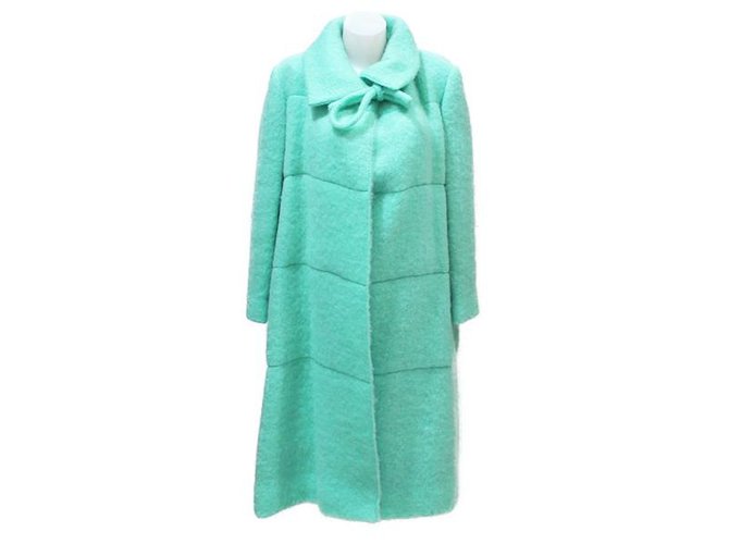 CAPPOTTO CHANEL CREATIONS Verde Mohair  ref.322481