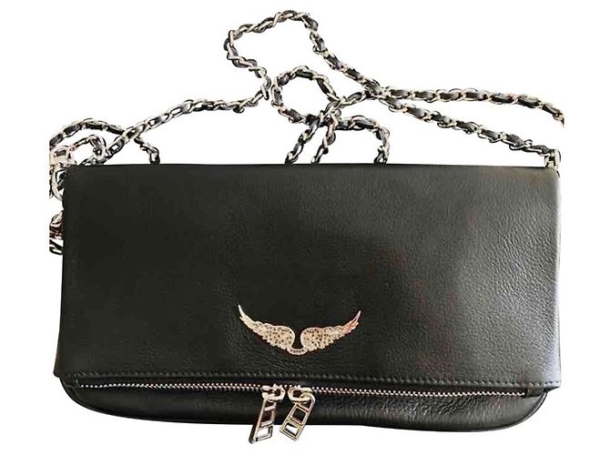 Borsa Zadig & Voltaire Rock in pelle nera Nero