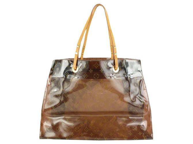 Louis Vuitton Clear Monogram Ambre Cabas Cruise GM Tote Bag with Pouch  Leather ref.322552 - Joli Closet