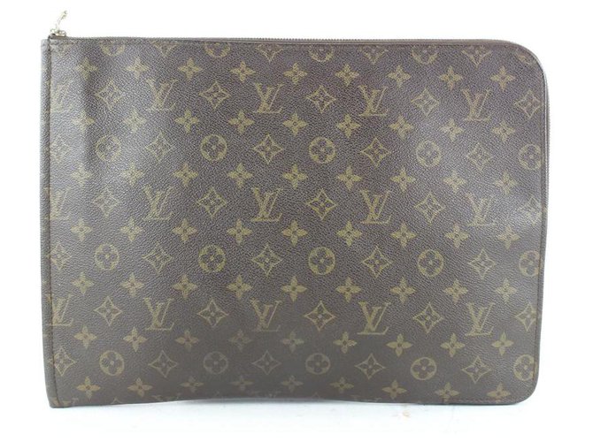 Louis Vuitton Cartera de bolsillo con monograma y cremallera para documentos  ref.322567