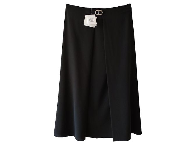 Hermès HERMES MIDI-ROCK SCHWARZ EIDECHSE