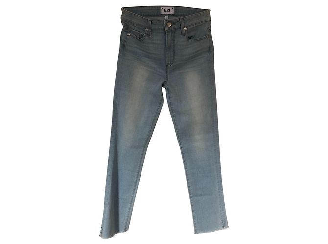 Paige Jeans Vaqueros Paige Azul Claro de Algodón y Elastano Talla 27