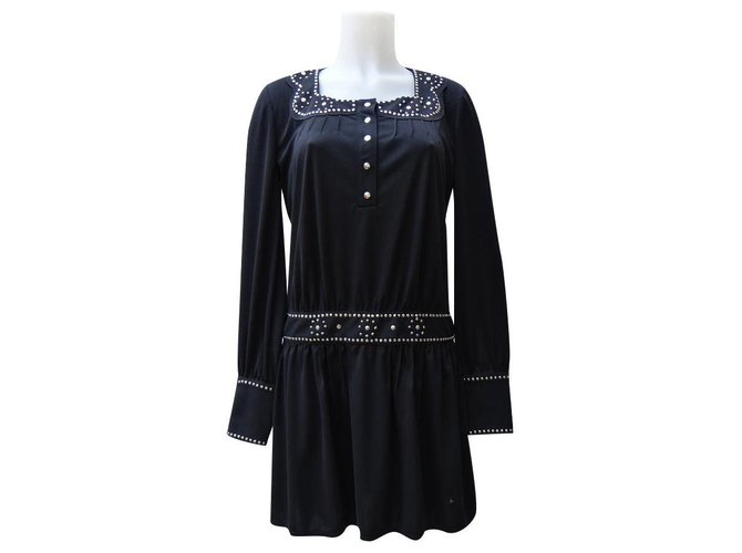 Anna Sui Robes Polyester Noir  ref.322640