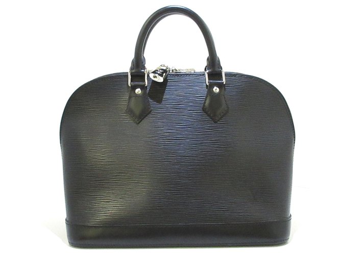 Alma Louis Vuitton Handbag Black Leather ref.25332 - Joli Closet