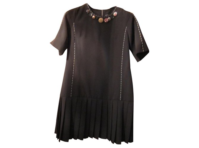 Dolce & Gabbana Dresses Black Polyester  ref.322960
