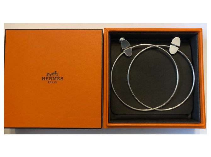 Hermès Orecchini Argento Argento
