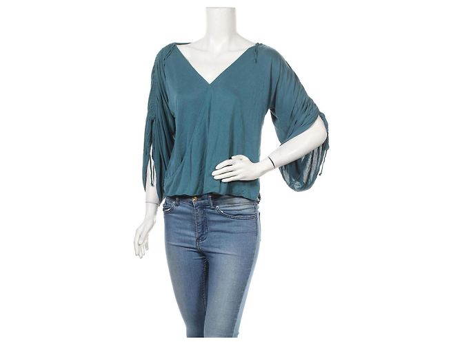 Free People Bluse Blau