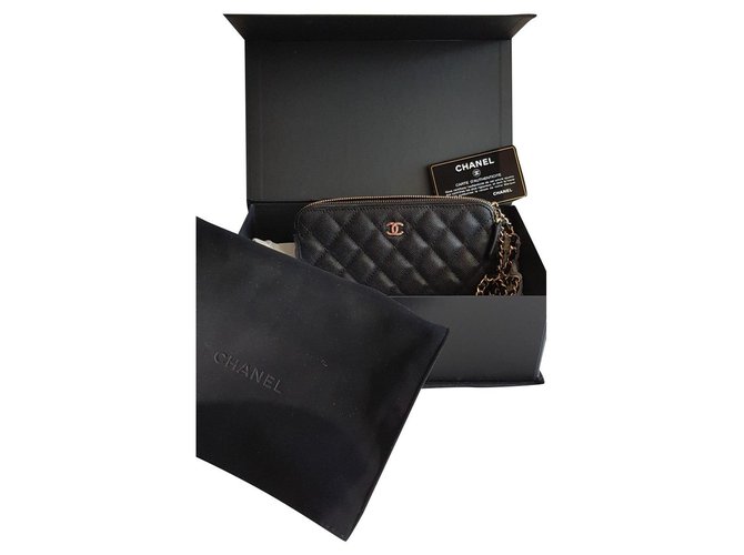 Timeless Chanel borsa Black Leatherette  ref.323075