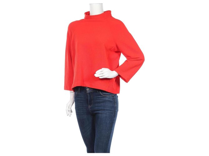 Autre Marque Tops Rot Polyester Viskose Elasthan  ref.323078