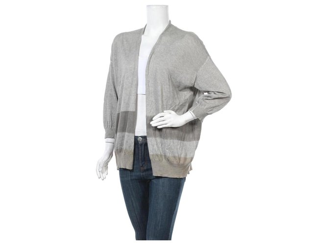 Fabiana Filippi Knitwear Multiple colors Grey Cotton  ref.323081