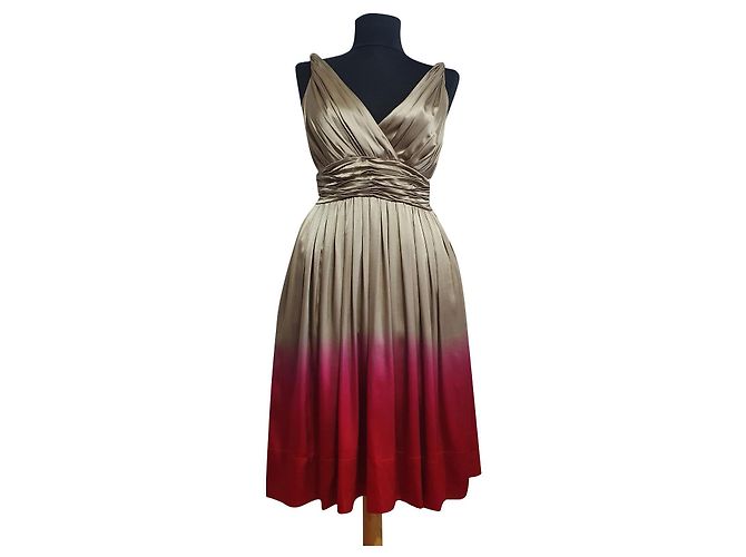 DKNY Seidenkleid Mehrfarben