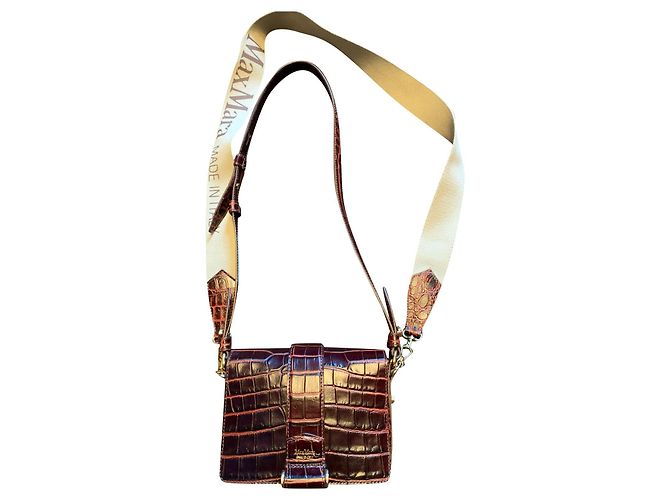 Max Mara Borsa a tracolla in pelle Marrone