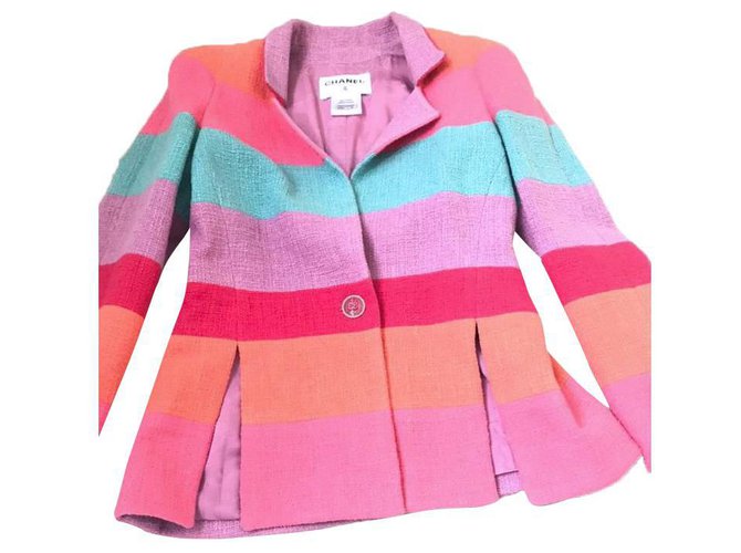 Chanel Cruise 2016 Tweed jacket Multiple colors  ref.323213