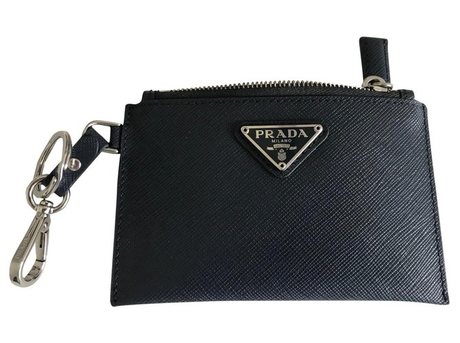 Prada Purses, wallets, cases Blue Leather  ref.323220