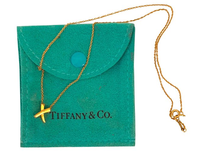 Tiffany & Co. Paloma's Graffiti X Pendant 18k Yellow Gold Necklace Tiffany  & Co. | TLC