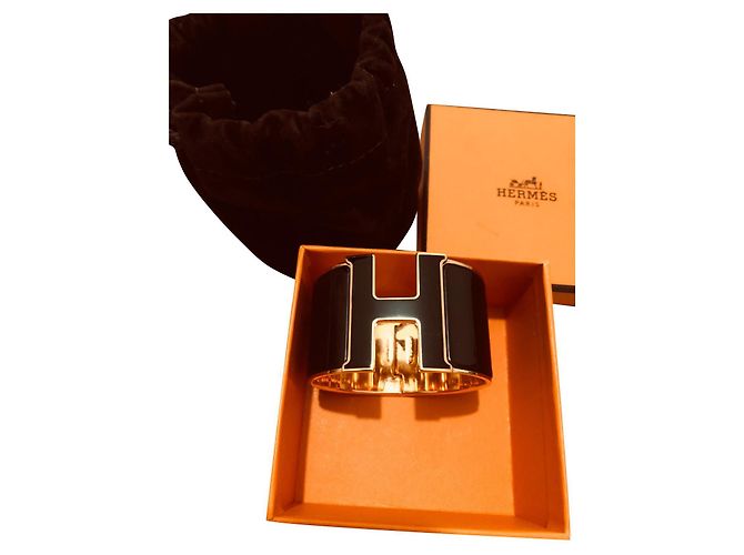 Clic H Hermès Clic Clac very large model Black