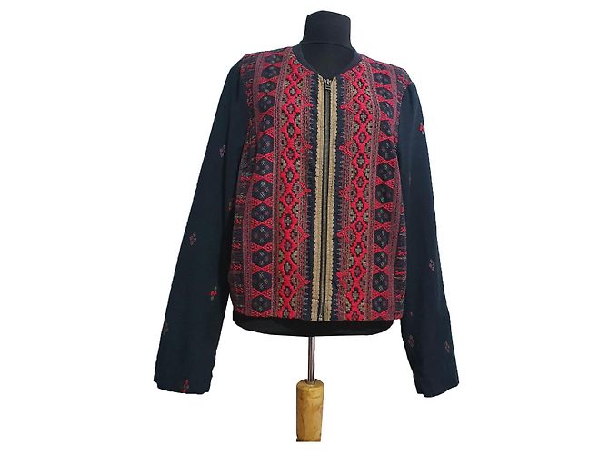 Chaqueta Blazer Noa Noa de algodón bordado Multicolor
