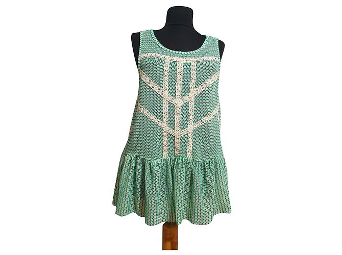 Canotta verde Free People Taglia M