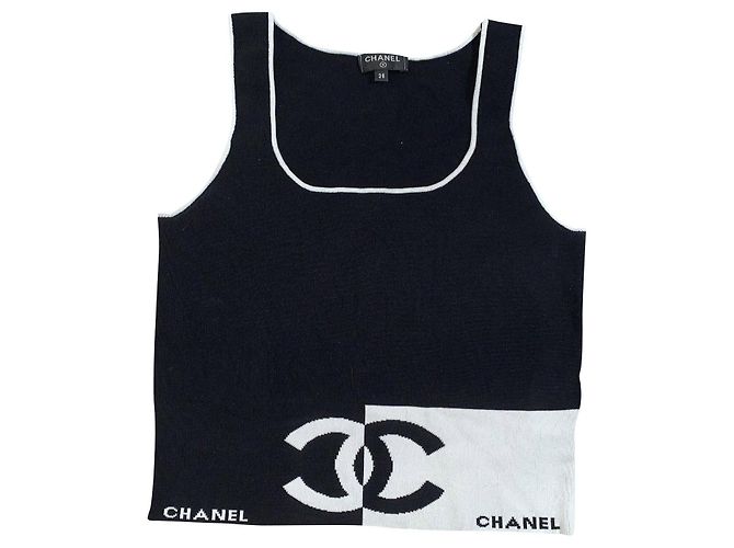 Chanel Top Nero Seta