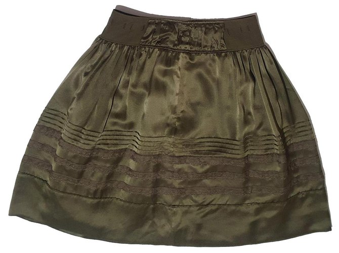 Hugo Boss Skirts Green Silk  ref.323531