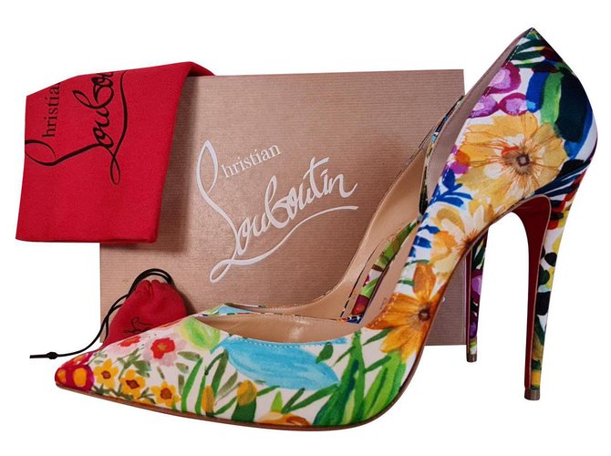 Louboutin best sale multicolor heels