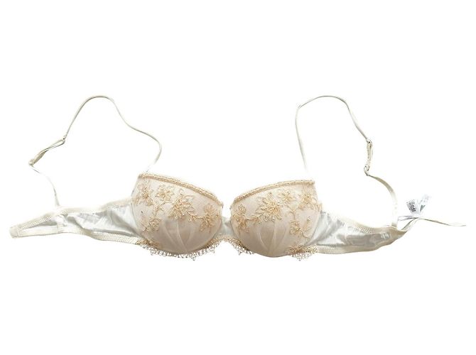 Sutiã / renda e pérolas de luxo La Perla