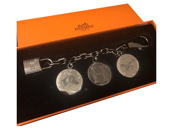 Hermès Charm per borse Breloque Olga Nero Metallo
