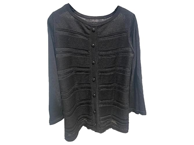 Chanel Knitwear Black Wool  ref.323619