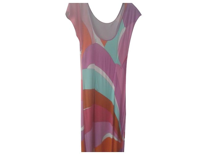 Emilio Pucci Slip Dress Viscose Multicolore Multiple colors