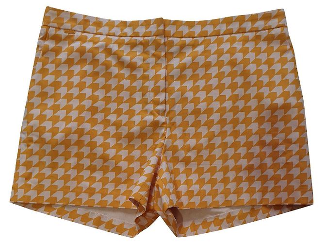 Shorts de algodão Lacoste laranja