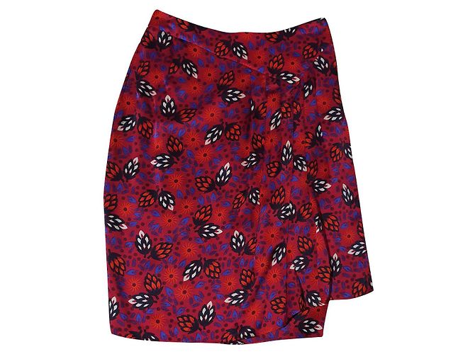 Gonna midi in seta Armand Ventilo Multicolore