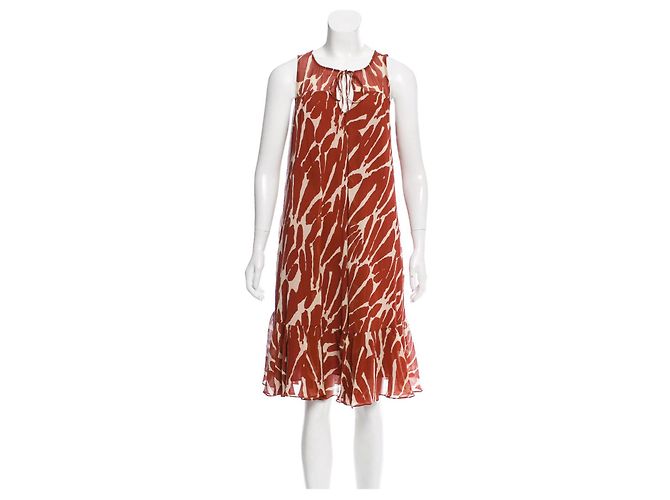 Vestido Riah de seda Diane von Furstenberg estampado abstracto Multicolor
