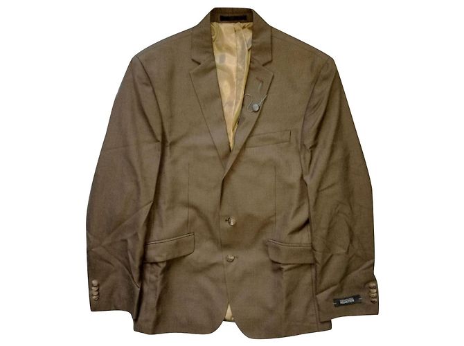 Kenneth Cole Abito da uomo slim-fit marrone di Macy's NWT, Size 48
