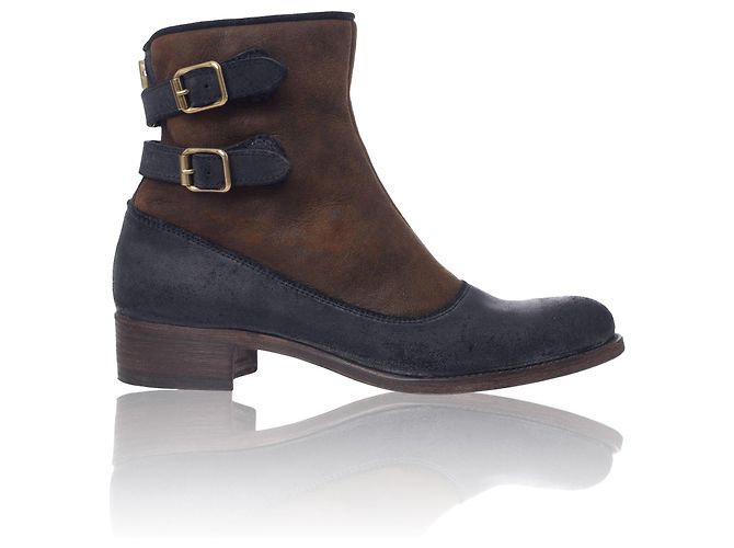 Rupert Sanderson Zip Back Suede Ankle Boots