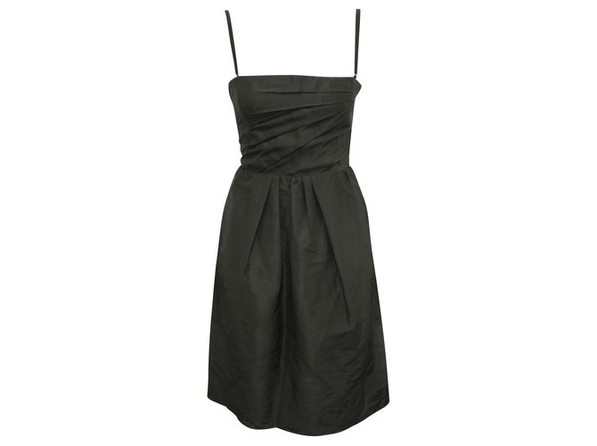 Dolce & Gabbana Black evening dress Linen  ref.324470