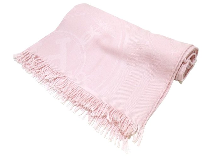 Hermès scarf Pink Wool  ref.324486