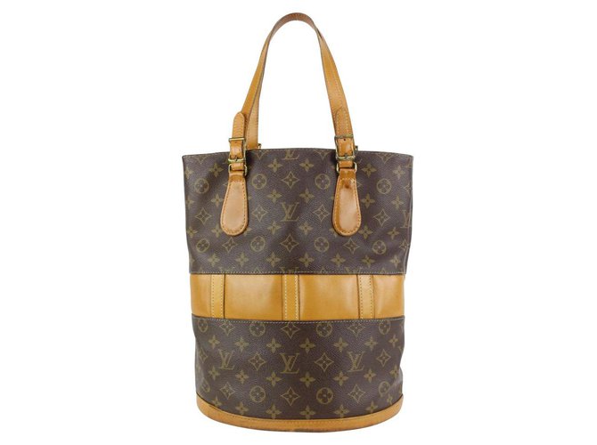 Louis Vuitton Monogram Marais Bucket GM Tote Bag Leather  ref.324528
