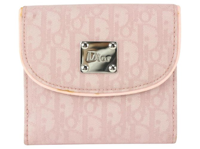 pink dior wallet