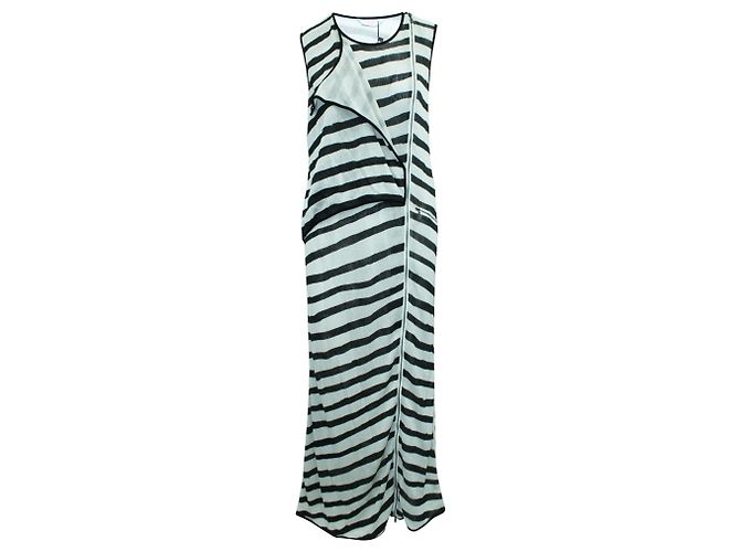 Sass & Bide Gestreiftes Maxikleid Weiß