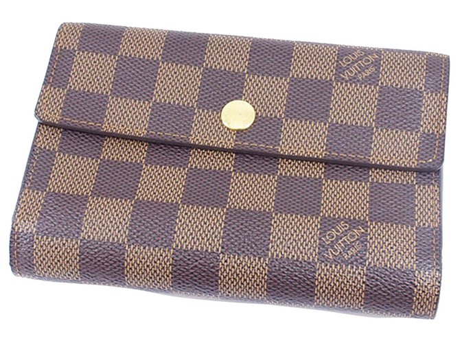 Couverture passeport cloth card wallet Louis Vuitton Brown in Cloth -  37587855