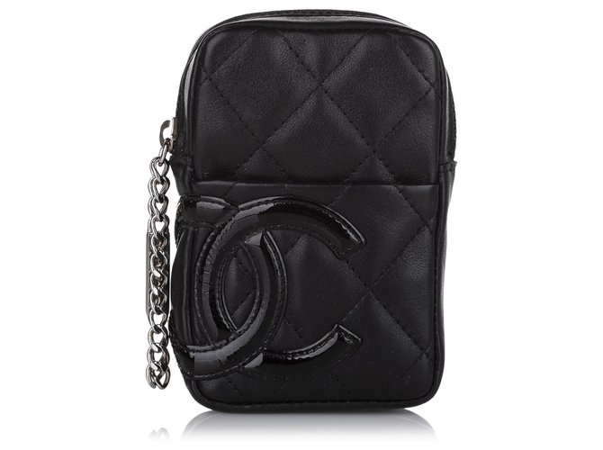 Chanel Black Cambon Ligne Leather Pouch Pony-style calfskin  ref.325865