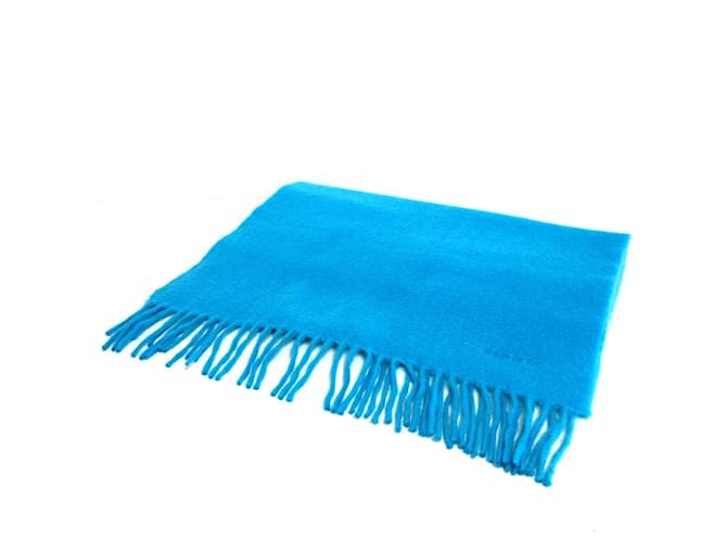 Hermès scarf Light blue Wool  ref.326100