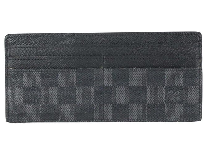 Louis Vuitton Damier Graphite Large Card Holder Wallet Case Insert