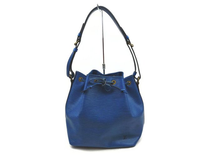 Louis Vuitton Toledo Blue Epi Leather NOE Drawstring Bag