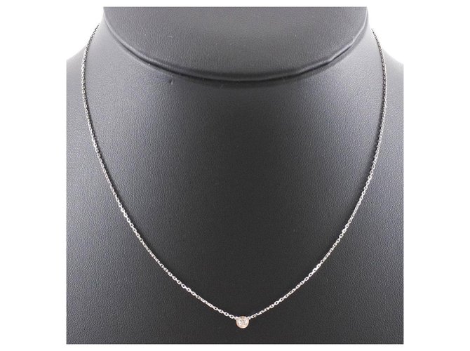 Cartier necklace Silvery White gold  ref.326503