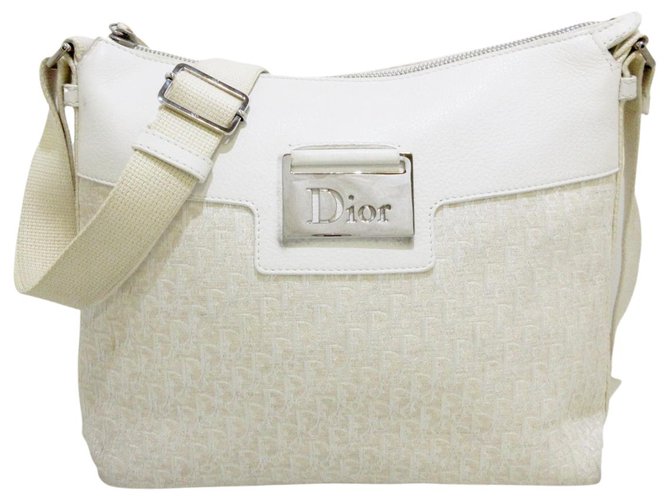 Christian Louboutin Shoulder bag White Tweed ref.326673 - Joli Closet